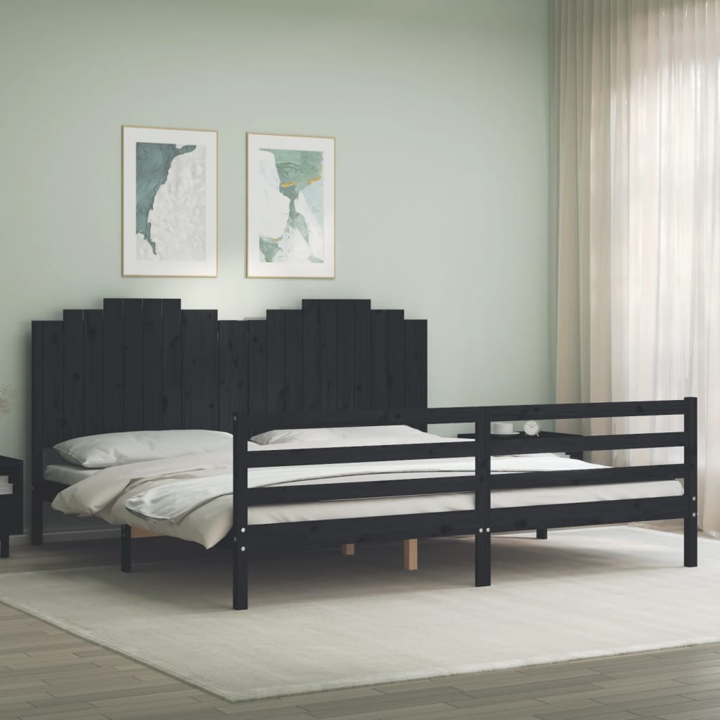 Bed Frame Without Mattress Single Solid Wood