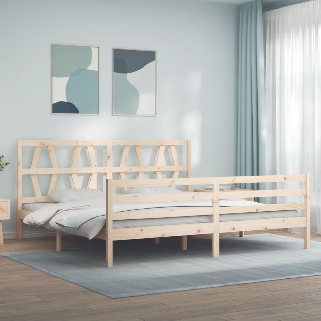 Bed Frame Without Mattress Solid Wood