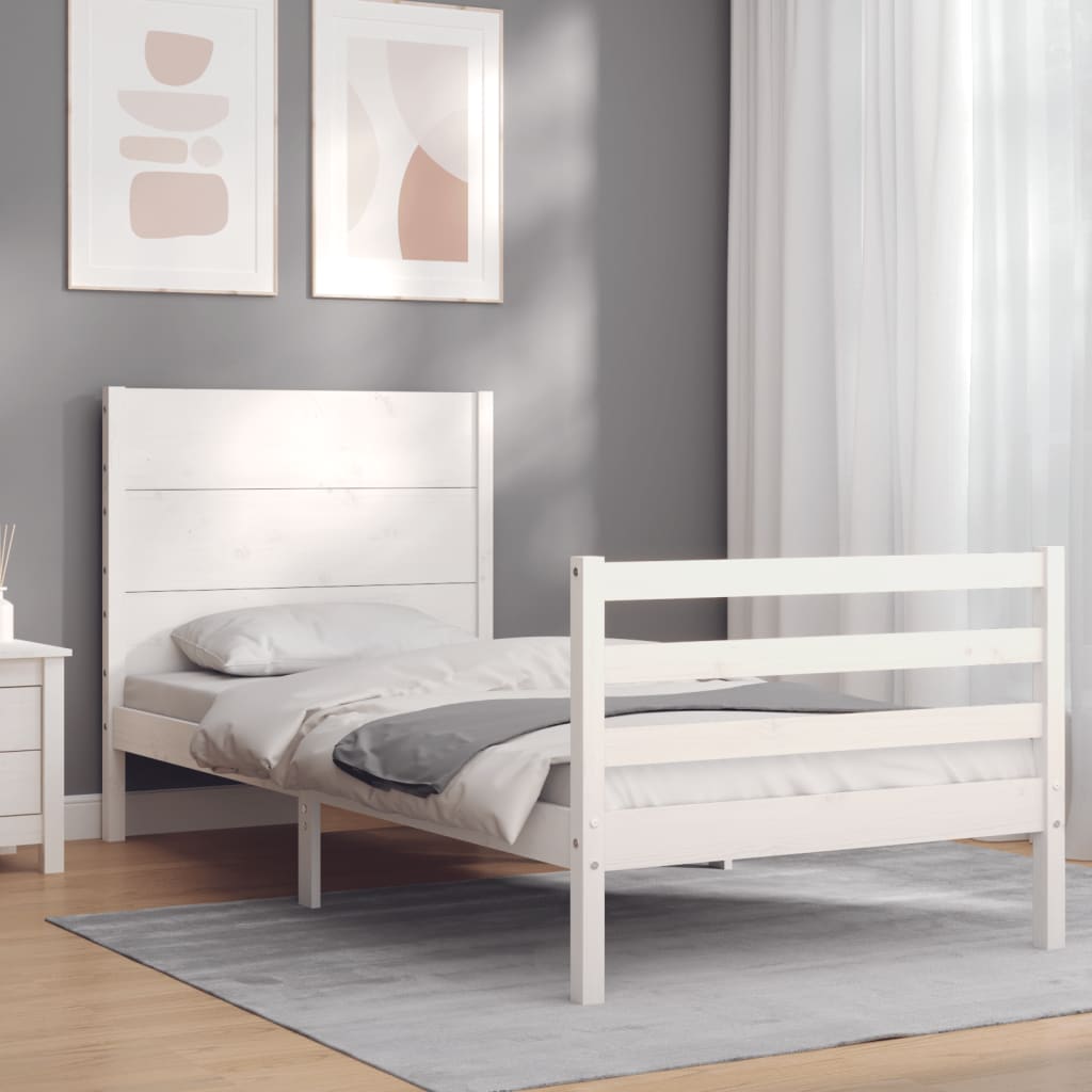 Bed Frame Without Mattress Small Single Solid Wood
