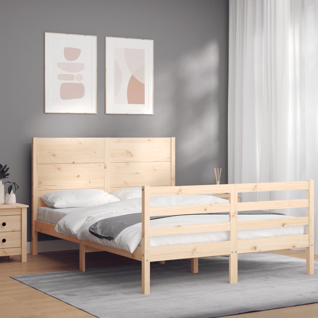 Bed Frame Without Mattress Small Single Solid Wood