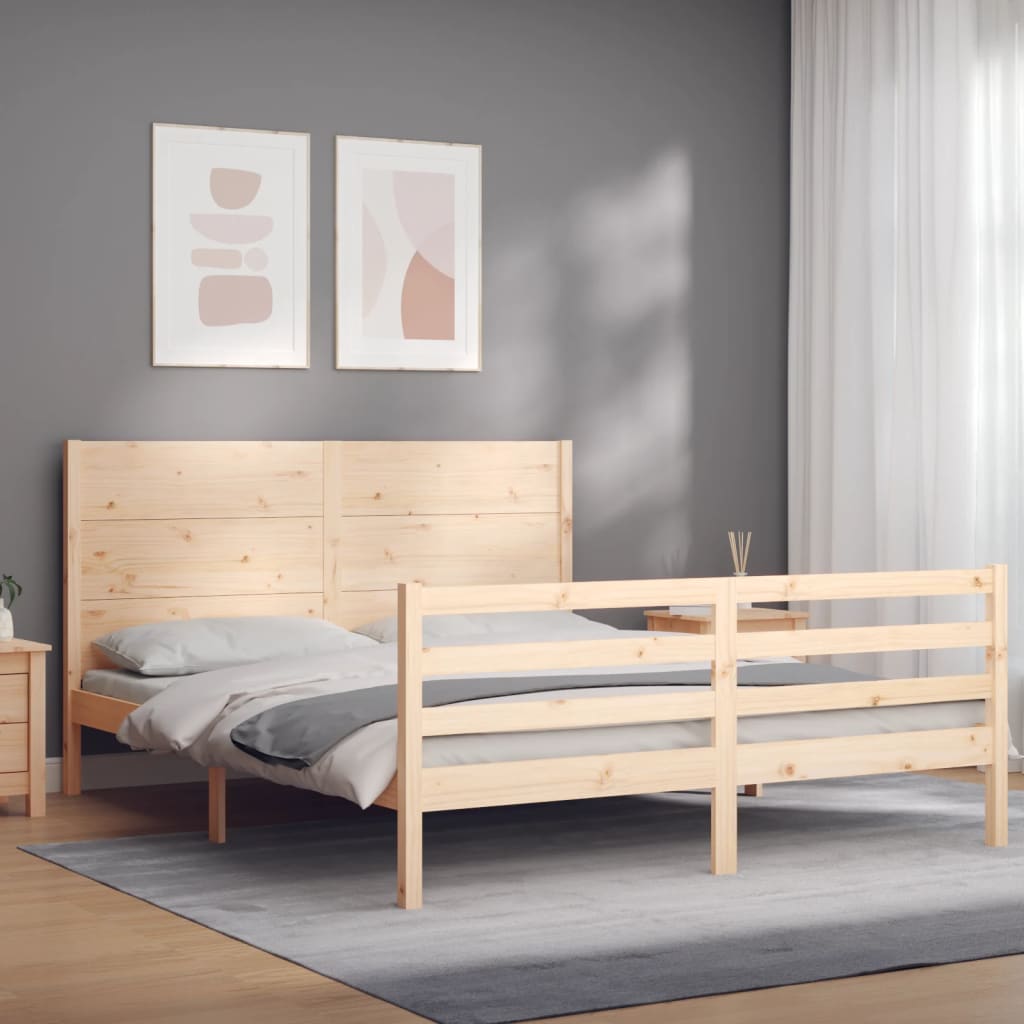 Bed Frame Without Mattress Small Single Solid Wood