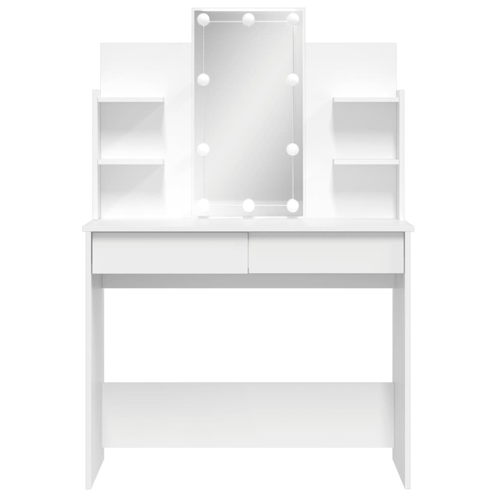 Dressing Table With Led Lights 96X40X142 Cm