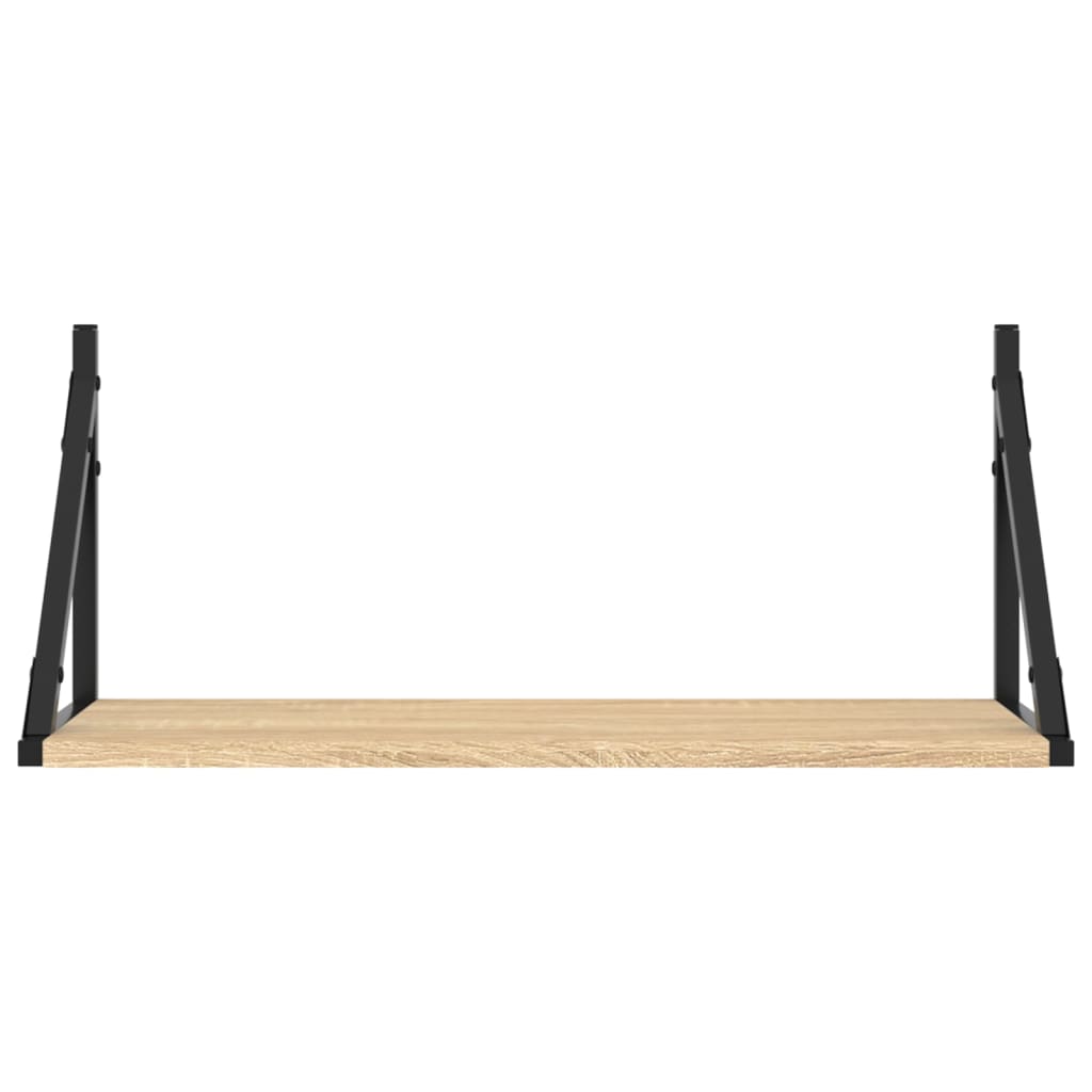 Wall Shelves 2 Pcs Engineered Wood