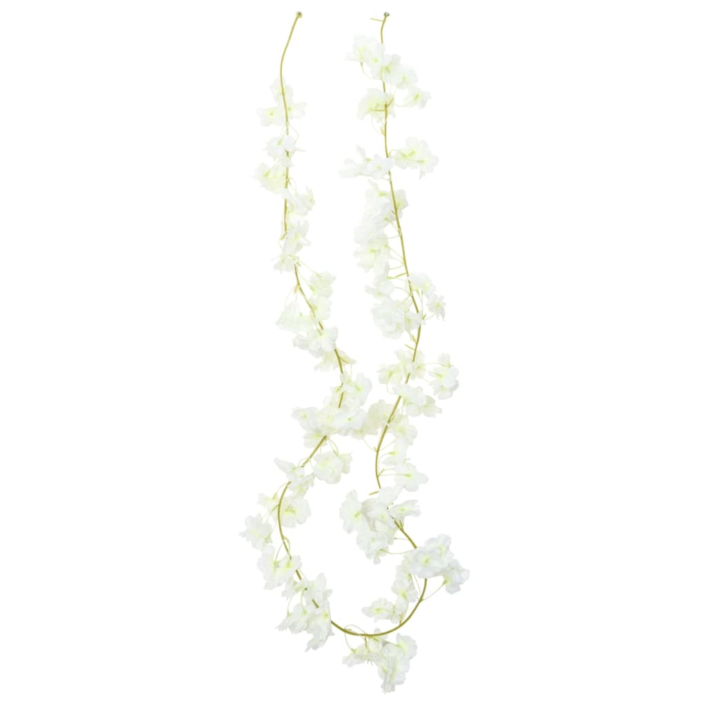 Christmas Flower Garlands 6 Pcs 180 Cm