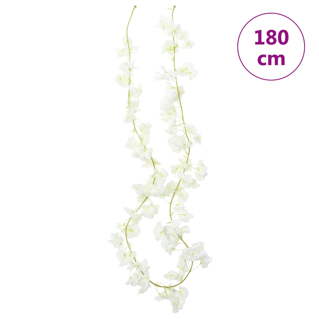 Christmas Flower Garlands 6 Pcs 180 Cm