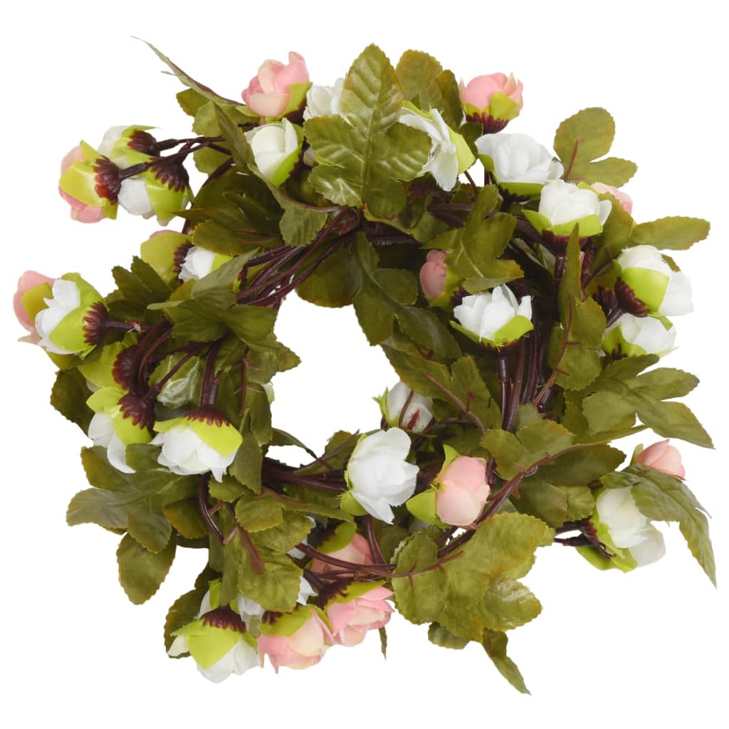 Christmas Flower Garlands 6 Pcs 215 Cm