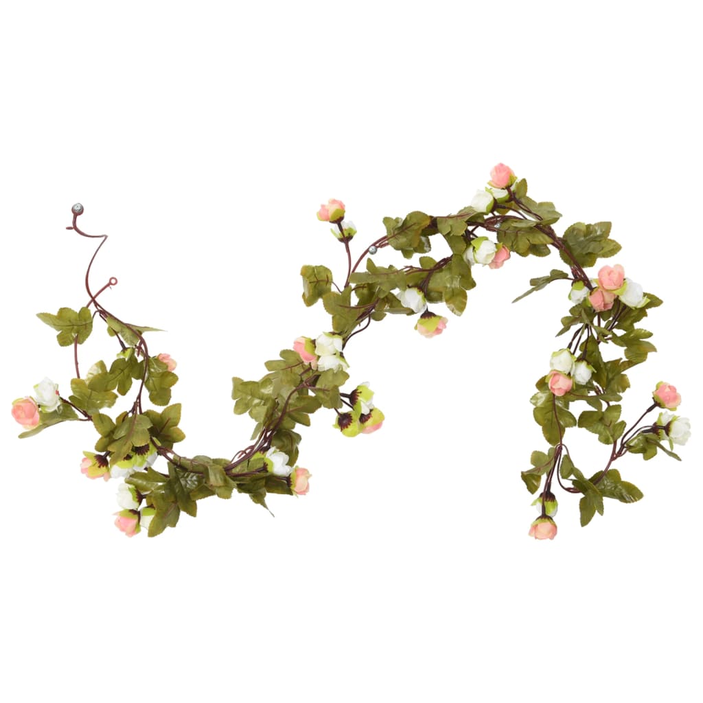 Christmas Flower Garlands 6 Pcs 215 Cm