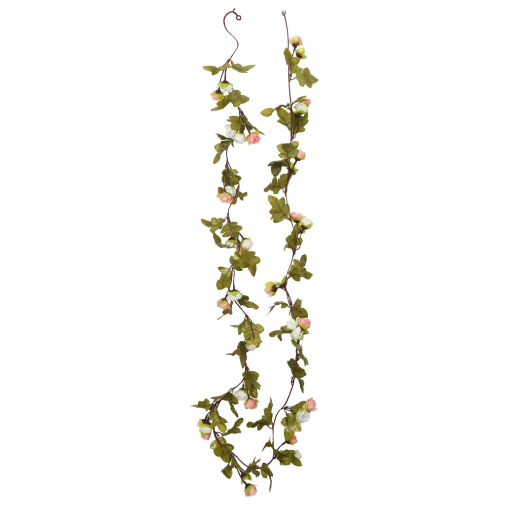 Christmas Flower Garlands 6 Pcs 215 Cm