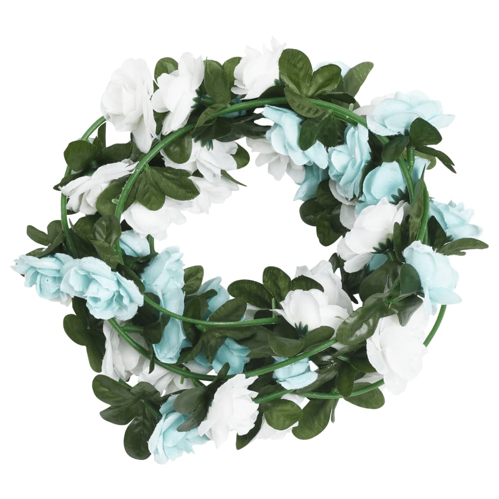 Christmas Flower Garlands 6 Pcs 240 Cm