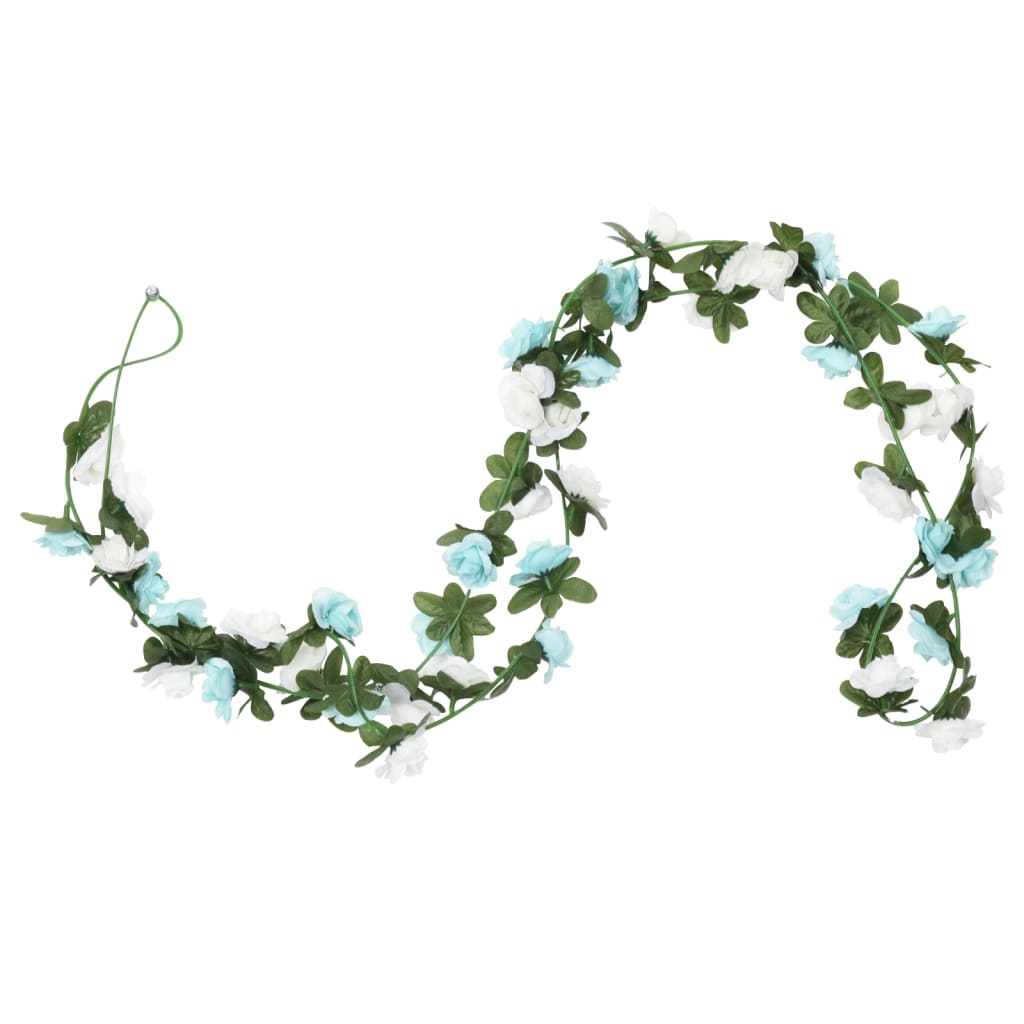 Christmas Flower Garlands 6 Pcs 240 Cm