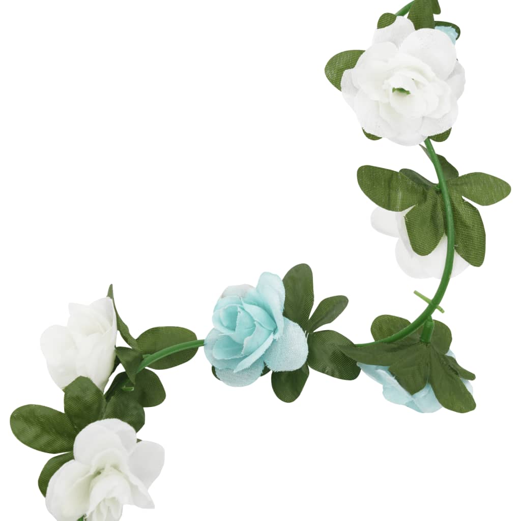 Christmas Flower Garlands 6 Pcs 240 Cm