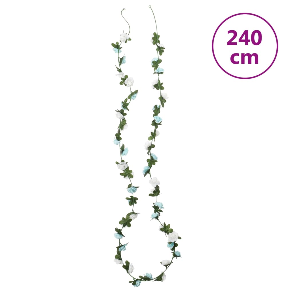 Christmas Flower Garlands 6 Pcs 240 Cm