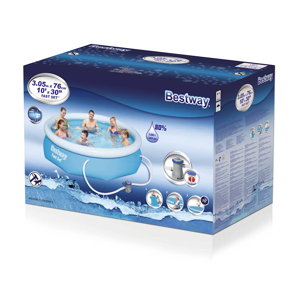 Bestway Swimming Pool Set Fast Set 305X76 Cm 57270