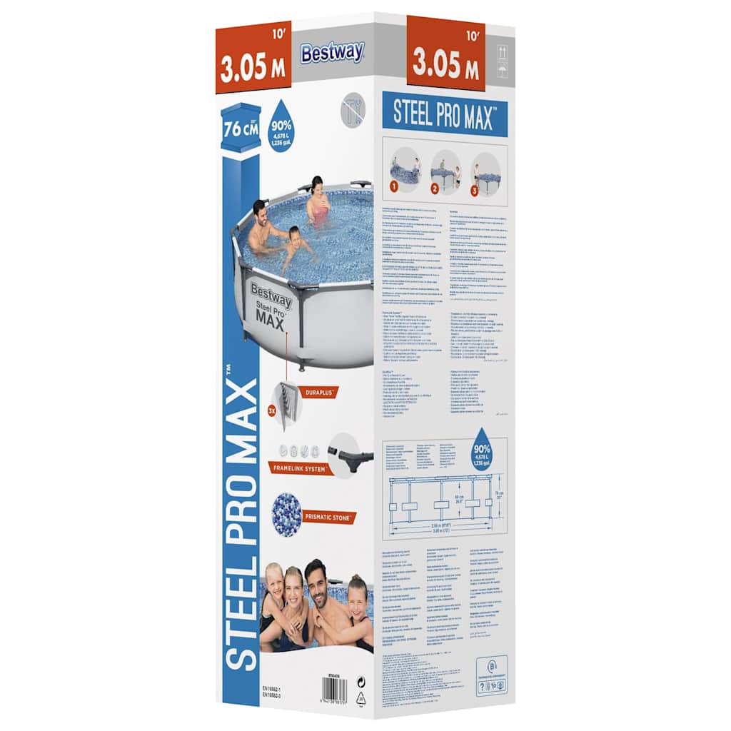 Bestway Steel Pro Max Swimming Pool Set 305X76 Cm