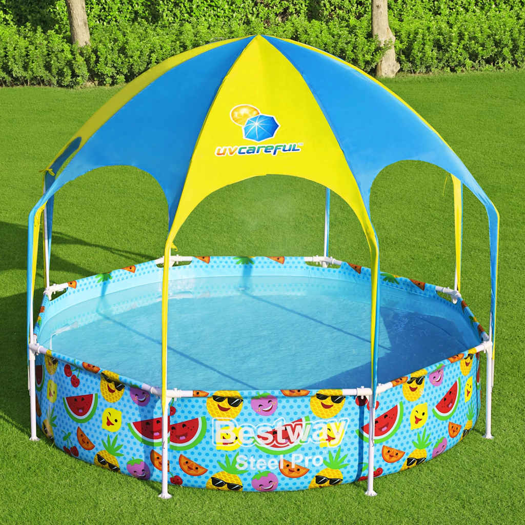 Bestway Steel Pro Uv Careful Above Ground Pool For Kids 244X51 Cm