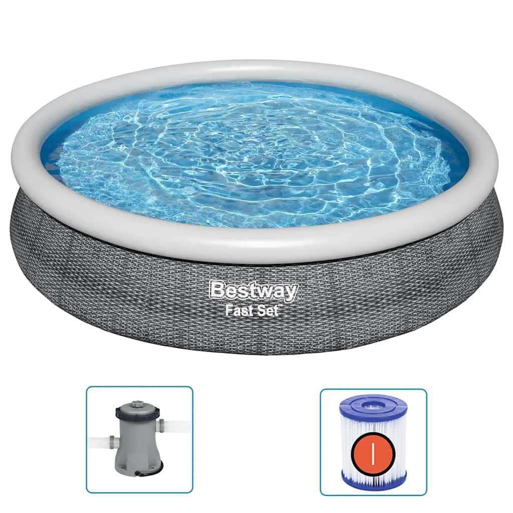 Bestway Swimming Pool Set Round 366X76 Cm