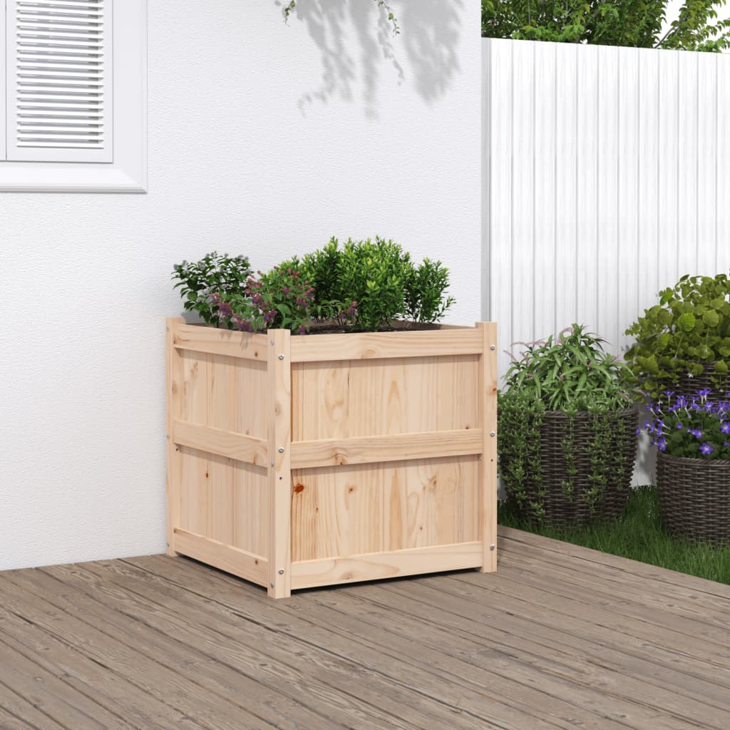 Garden Planter 60X60X60 Cm Impregnated Wood Pine