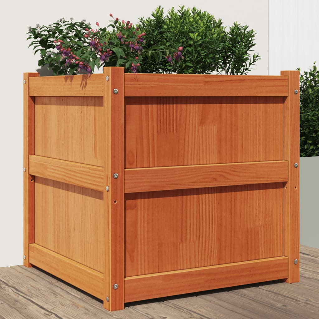 Garden Planter 60X60X60 Cm Impregnated Wood Pine