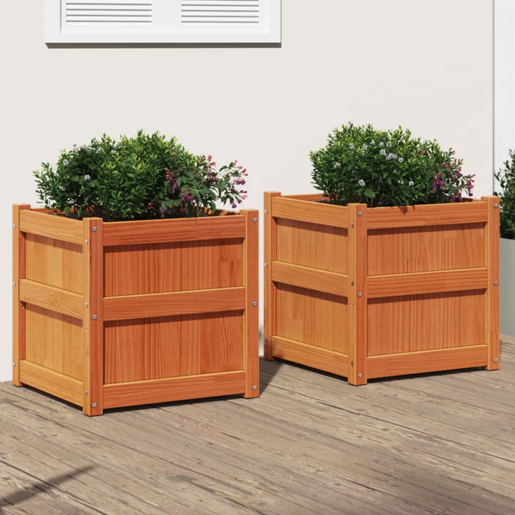 Garden Planter 60X60X60 Cm Impregnated Wood Pine