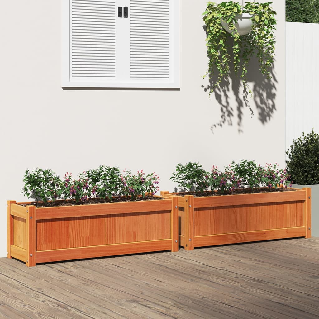 Garden Planter 90X31X31 Cm Impregnated Wood Pine