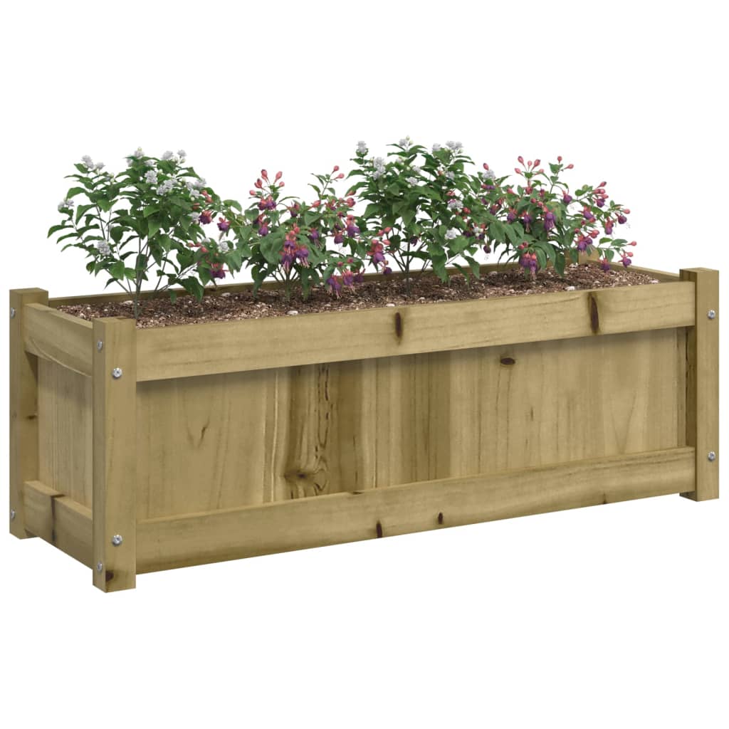 Garden Planter 90X31X31 Cm Impregnated Wood Pine