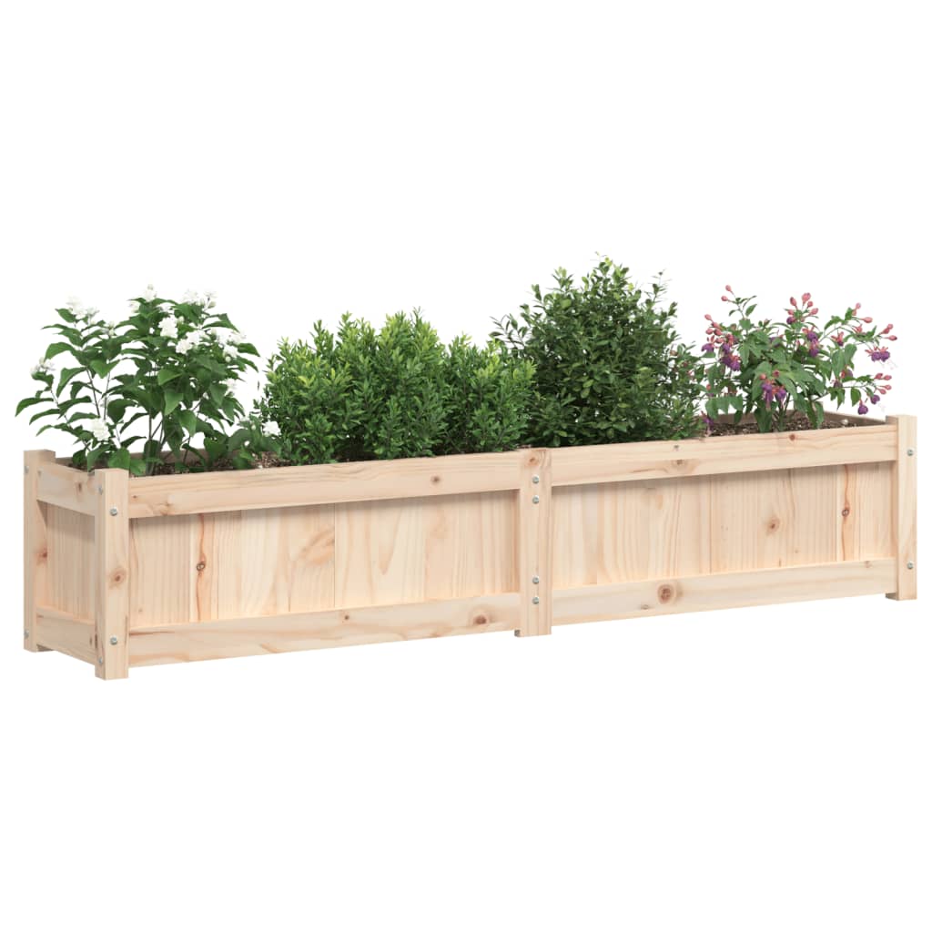 Garden Planter 150X31X31 Cm Solid Wood Pine