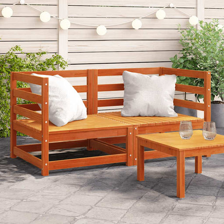 Garden Sofas Corner 2 Pcs 70X70X67 Cm Solid Wood Douglas