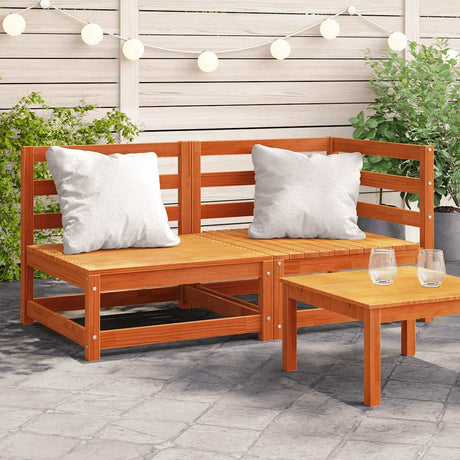 Garden Sofas Corner 2 Pcs 70X70X67 Cm Solid Wood Douglas