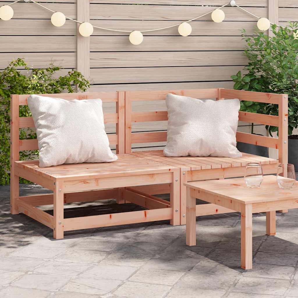 Garden Sofas Corner 2 Pcs 70X70X67 Cm Solid Wood Douglas
