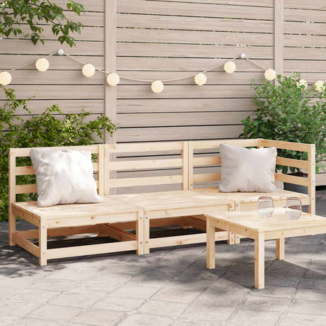 Garden Sofas Corner 2 Pcs 70X70X67 Cm Solid Wood Douglas
