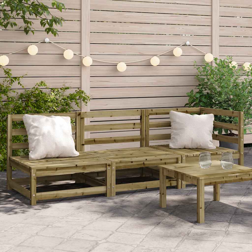 Garden Sofas Corner 2 Pcs 70X70X67 Cm Solid Wood Douglas