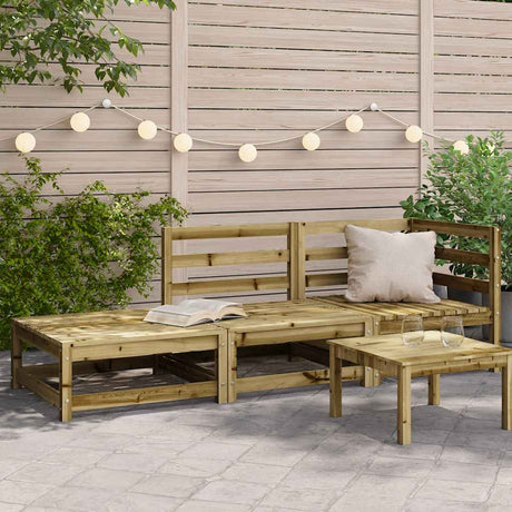 Garden Sofas Corner 2 Pcs 70X70X67 Cm Solid Wood Douglas
