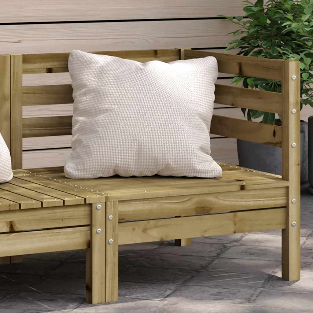 Garden Footstool Solid Pinewood