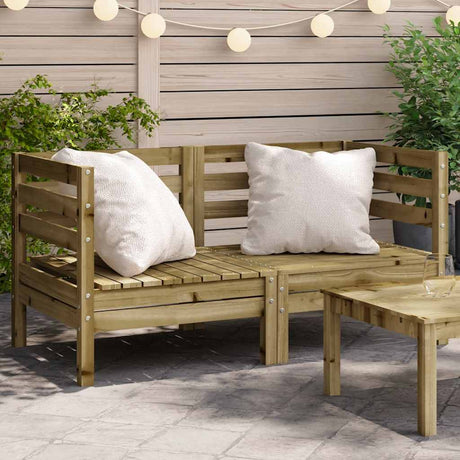 Garden Footstool Solid Pinewood
