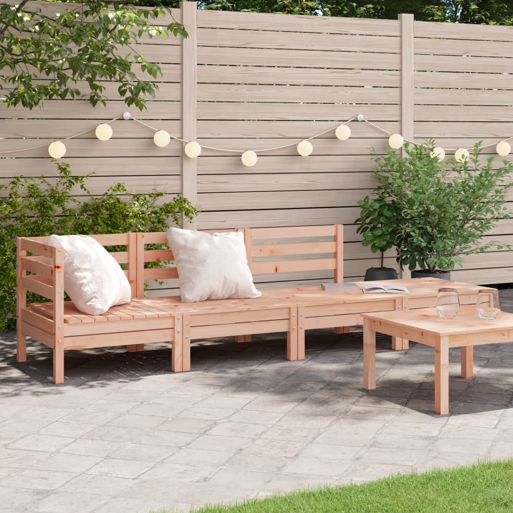 3 Piece Garden Lounge Set Solid Pinewood