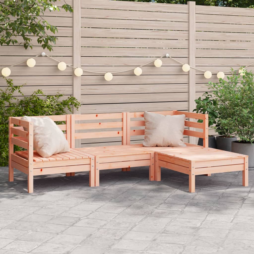 3 Piece Garden Lounge Set Solid Pinewood
