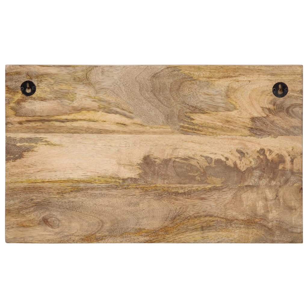 Wall-Mounted Coat Racks With 4 Hooks 2 Pcs Solid Wood Mango