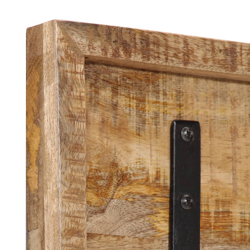 Wall-Mounted Coat Rack With 5 Hooks Solid Wood Mango