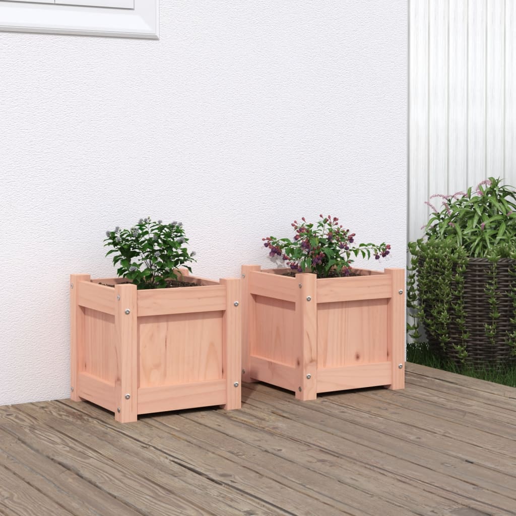 Garden Planters 2 Pcs Impregnated Wood Pine