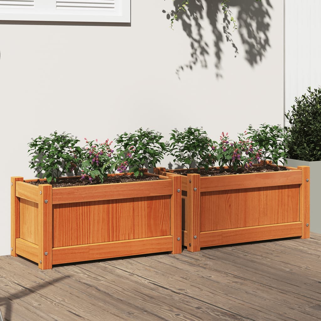 Garden Planter 60X31X31 Cm Solid Wood Pine