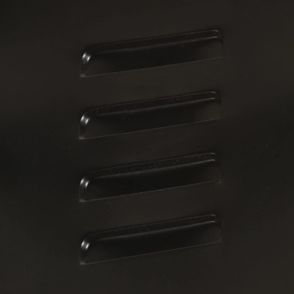 Bathroom Cabinet 40X27X90 Cm Iron And Solid Wood Mango