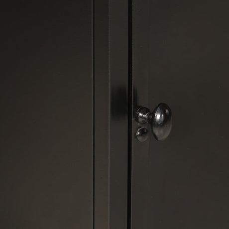 Bathroom Cabinet 40X27X90 Cm Iron And Solid Wood Mango