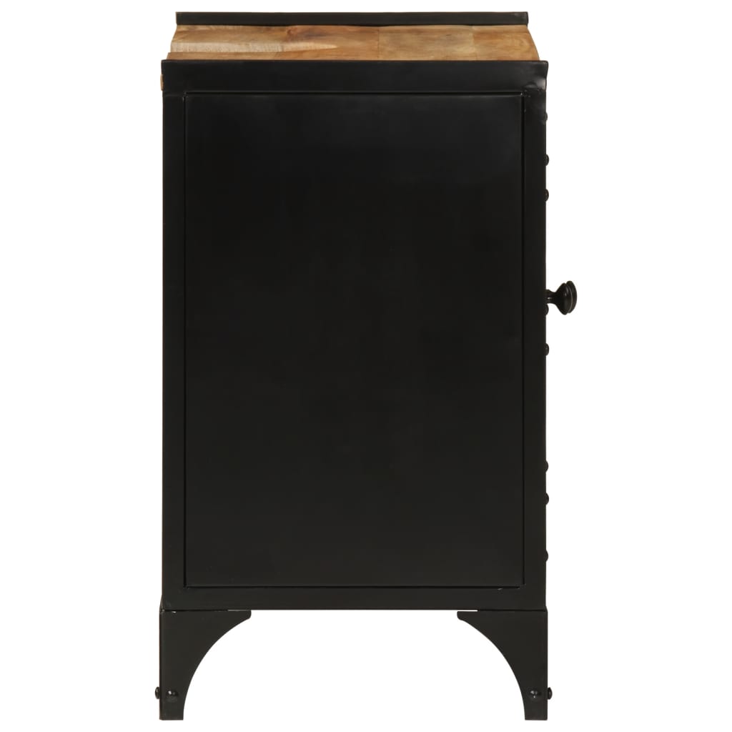 Bathroom Sink Cabinet 55X35X60 Cm Iron And Solid Wood Mango