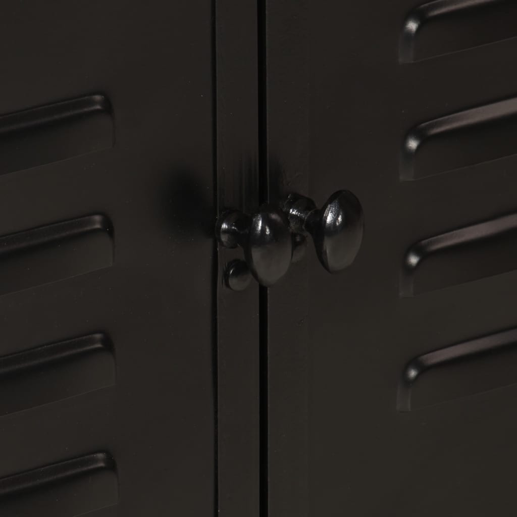 Bathroom Sink Cabinet 55X35X60 Cm Iron And Solid Wood Mango