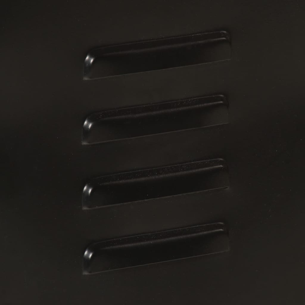 Bathroom Cabinet 40X30X50 Cm Iron And Solid Wood Mango