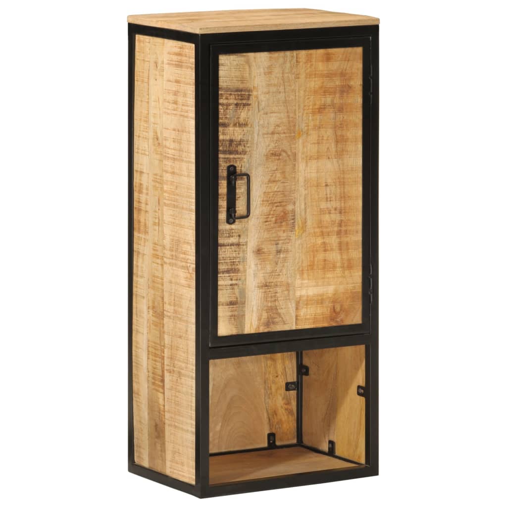 Bathroom Cabinet 40X27X90 Cm Solid Wood Mango And Iron
