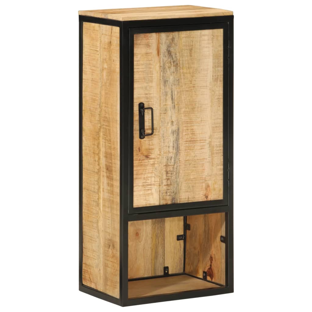 Bathroom Cabinet 40X27X90 Cm Solid Wood Mango And Iron