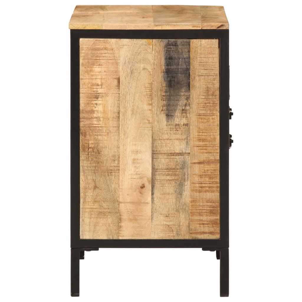Bathroom Sink Cabinet 55X35X60 Cm Solid Wood Mango And Iron