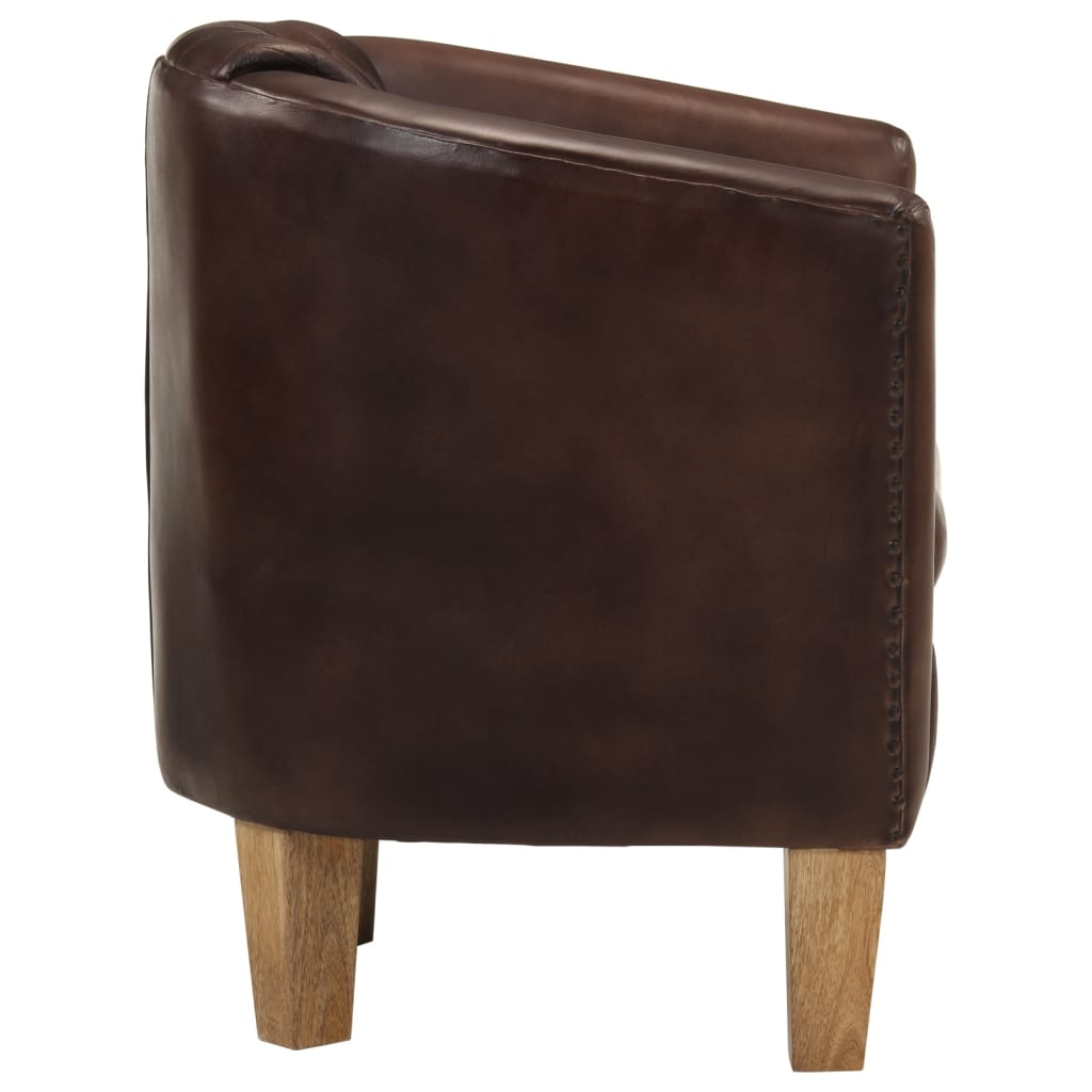 Tub Chair Real Leather