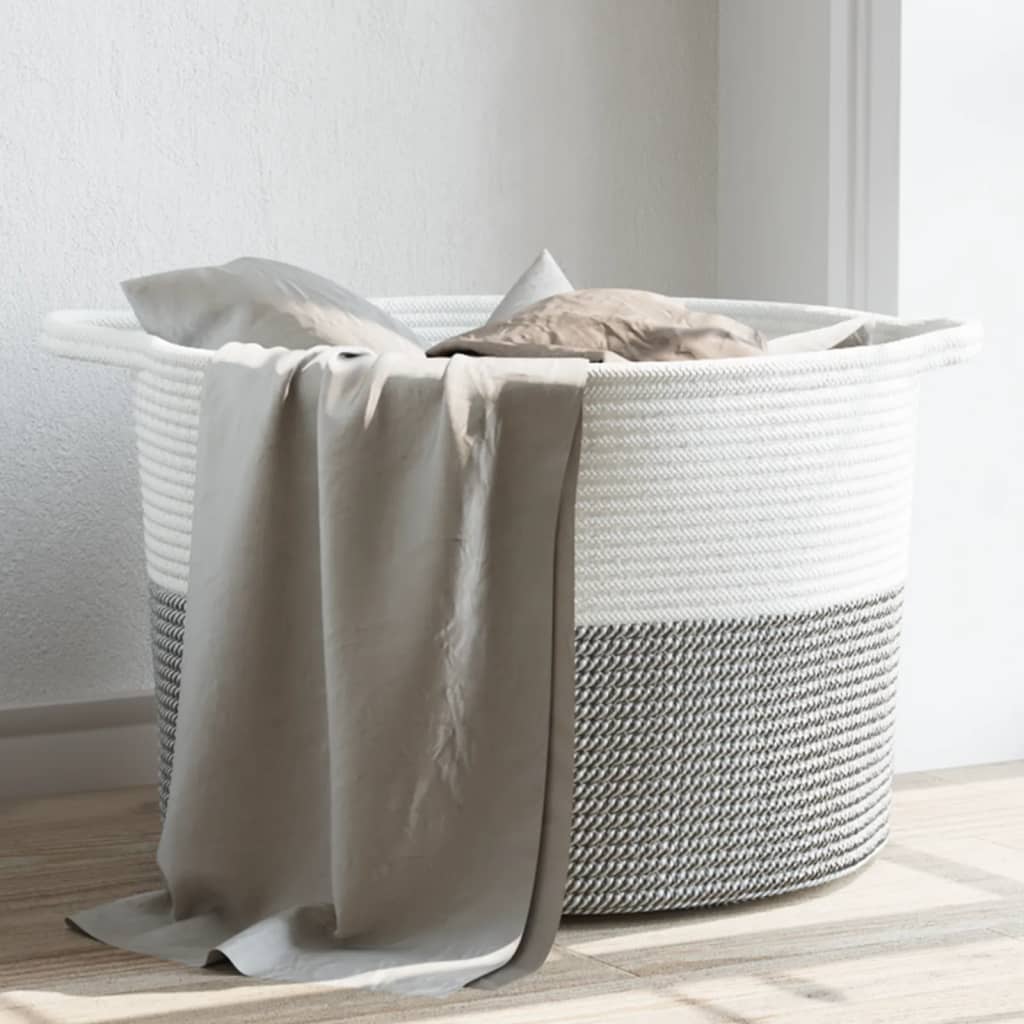 Laundry Basket And White Ø Cotton